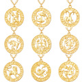 2022 New Arrivals Fashion Simple Gold Zodiac Necklace